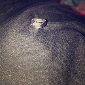 14 karat white gold hoops